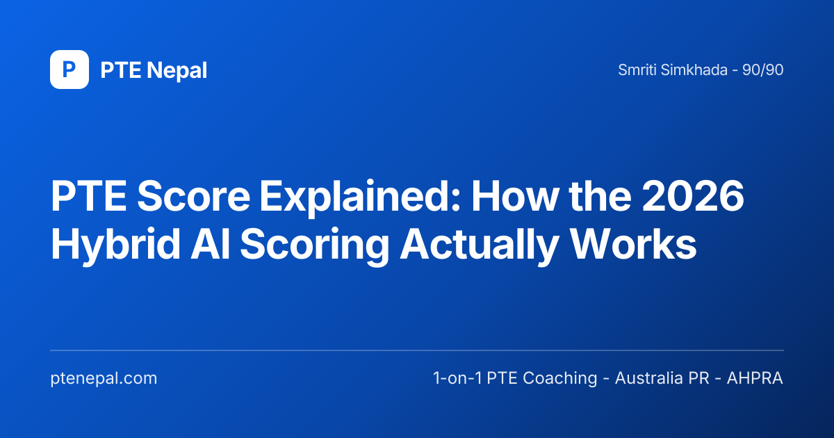 How PTE Academic Scoring Works - Simple 2026 Guide | PTE Nepal